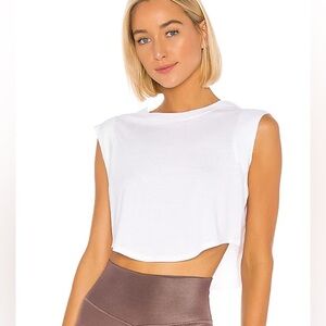 Alo Yoga Echo Tee - White (XS)